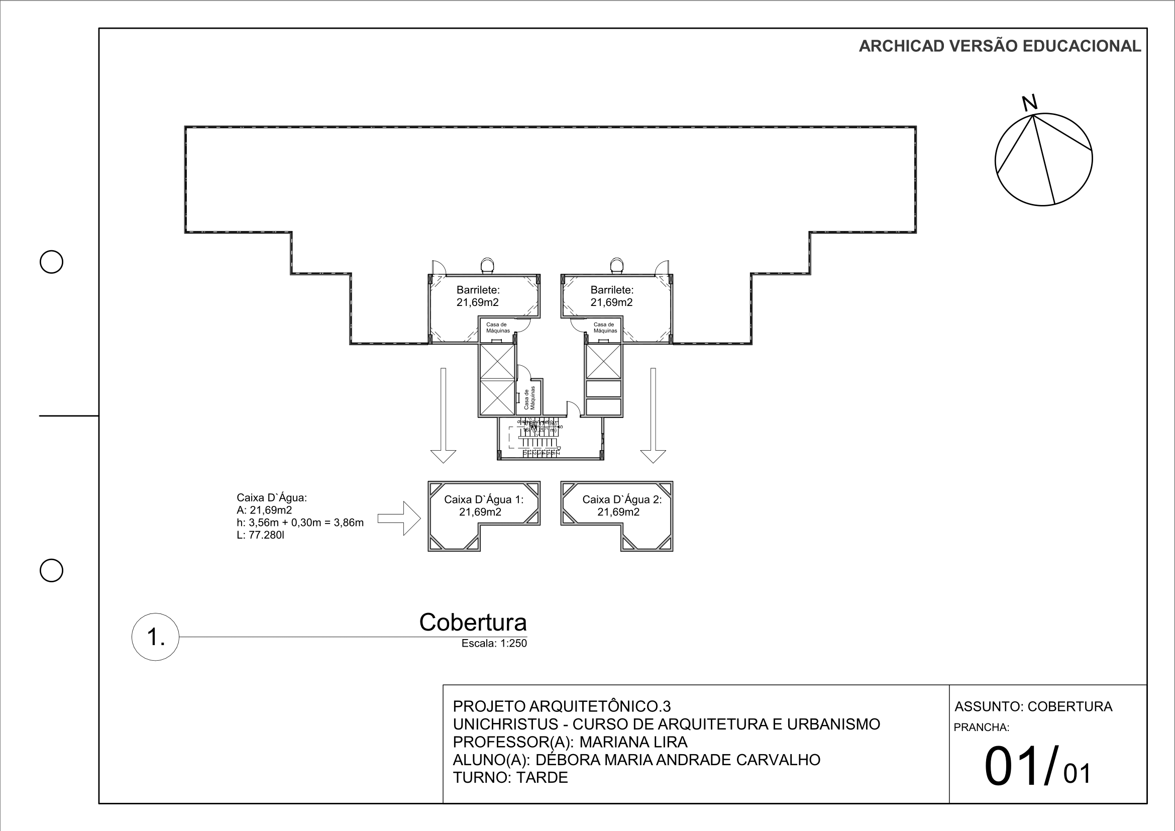 Planta de Cobertura Prédio 1